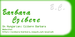 barbara czibere business card